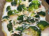 Киш с красной рыбой и броколли ПП