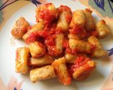 A picture of step 17 of Gnocchi- Eggless version.