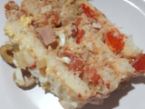 Pastel de atún frío con pan lactal