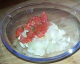 A picture of step 1 of Peanut Salsa.