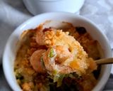 Une image de l'étape 5 de Crumble poireau & crevettes.