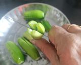 A picture of step 1 of Tendli Peanut Masala.