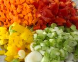 A picture of step 1 of Schezwan Egg Fried Rice.