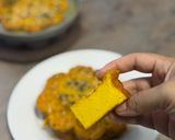Gambar langkah 4 resipi Kuih bakar labu kuning.