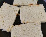 A picture of step 1 of French fries bread toast sandwich 🥪.