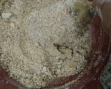 A picture of step 8 of Peri bites with twist and mustard dynamite sauce.