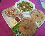 A picture of step 10 of Baigan Bharta With Bajra no Rotla.