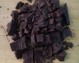 A picture of step 4 of Chocolate ganache cake.