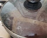 A picture of step 6 of Kerala style beetroot pickle.