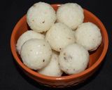 A picture of step 9 of Coconut Laddu.