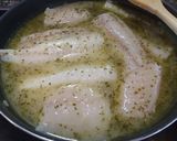 A picture of step 8 of Monkfish or Rosada in Green Sauce with Shrimp.
