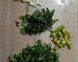 A picture of step 1 of Mint Raita 🌿🌿🌿.
