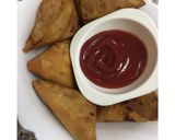A picture of step 6 of Chicken cheese Samosa.