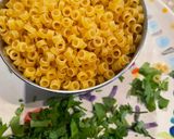 A picture of step 3 of Sausage & Anellini Pasta.