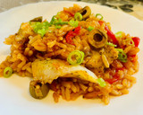 A picture of step 7 of Baked Cod with Salsa and Rice.