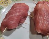 Foto del paso 3 de la receta Popietas de cerdo con queso brie y salsa de champiñones