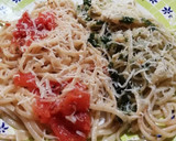 Foto del paso 3 de la receta: Spaghetti con salsa liviana y pesto
