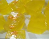 A picture of step 8 of Agar Agar pudding.