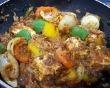 A picture of step 11 of Kadhai Paneer.