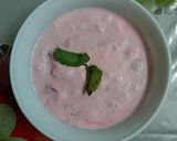 A picture of step 5 of Rose and Gulkand ice cream from sour cream.