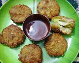 कॉर्न पोटैटो चीज़ टिक्की(corn potato cheese tikki recipe in hindi रेसिपी चरण 5 फोटो