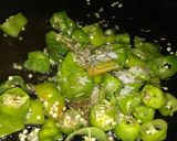 A picture of step 3 of Special fry green chillies.