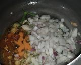 A picture of step 2 of Dal khichdi.