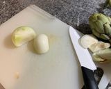 Foto del paso 1 de la receta: Pollo con alcachofas y vino blanco