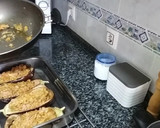 Foto del paso 12 de la receta: Berenjenas con carne, verduras, roquefort y bechamel gratinada