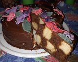 Foto del paso 9 de la receta: Torta de cumpleaños 18 gaby de ajedrez/ damero