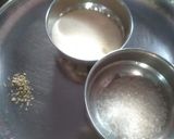 A picture of step 1 of Kakara pitha.