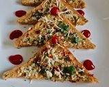 A picture of step 3 of Chilli garlic toast.