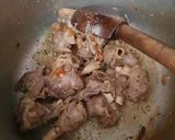 A picture of step 2 of Namkeen gosht.