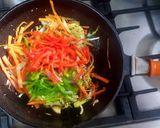 Foto del paso 2 de la receta: Cintas de espinaca con vegetales #elijococinar