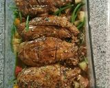 A picture of step 4 of Oven roasted chicken with veggies.