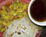 A picture of step 5 of Chapati/Roti.