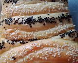 Foto langkah ke 8 dari resep Roti Sisir Wijen (sponge & dough methode).