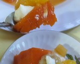 Foto del paso 7 de la receta: Flan De Zapallo Sin Huevo, Sin Horno Con Crema Y Frutas
