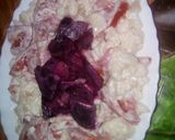 صورة لخطوة 1 من وصفة سلطة الشوفلور والشمندر سهلة ولذيذة