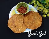 A picture of step 3 of Wheat Flour and Radish Pooris.
