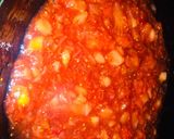 A picture of step 2 of Strawberry pulpy syrup.
