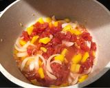A picture of step 3 of No Bake Tomato Feta Pasta 🍅🧀.
