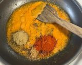 A picture of step 1 of Corn makhani.