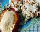 Foto del paso 5 de la receta: Morrones al horno con huevo, queso cremoso y mayonesa de ave