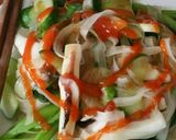 Hình bước làm 6 của món Mực xào phở khô