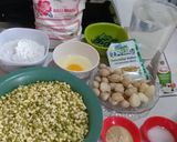 Foto langkah ke 1 dari resep Rempeyek kacang hijau pakai teflon vs wajan biasa.