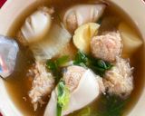 รูปขั้นตอนการทำที่ 3 ของ ต้มจืดเต้าหู้ใส่ปลาหมึกยัดไส้หมูสับ
