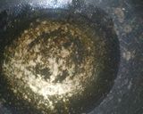 A picture of step 1 of Fry chana chat.