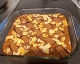 Foto langkah ke 9 dari resep Triple Chocolates Almond Brownies.