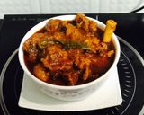 A picture of step 12 of Spicy Mutton Curry in the Traditional Goan 'Recheado Masala' Paste 😋.
